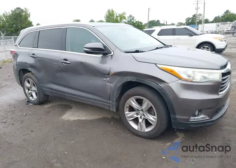 2015 Toyota Highlander Limited V6 z USA, uszkodzony, nr VIN 5TDYKRFH6FS046677